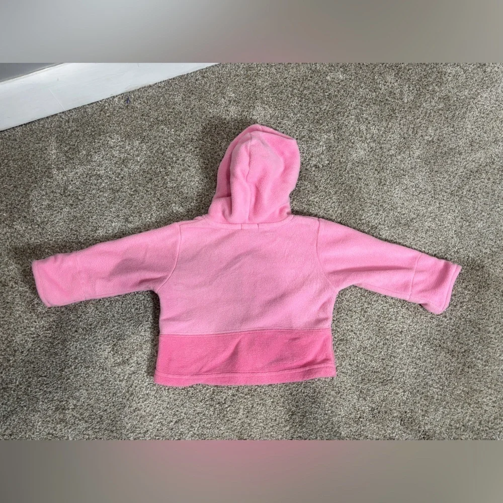 Vintage Baby Girl Carter’s Fleece Hooded Zip Up Bear 6 months